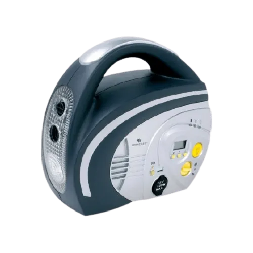 קומפרסור מדחס לחץ אוויר איכותי 12V לניפוח צמיגים, גלגלי ים/בריכה וציוד ספורט + פנס MIRACASE MINF2000