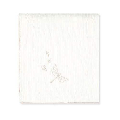 שמיכת קטנה עם מילוי- Forest Mist - שמנת מודפס - Cream Print