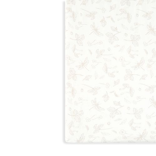 סדין למיטת תינוק - Forest Mist - שמנת מודפס - Cream Print