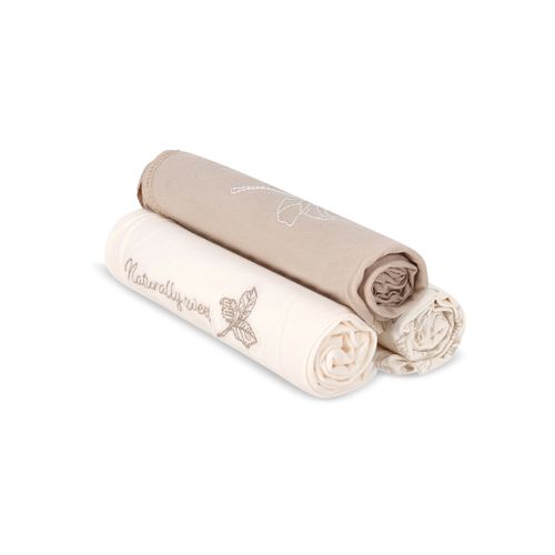 שלישיית חיתולי ג'רסי - Forest Mist - שמנת מודפס - Cream Print