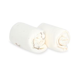 זוג סדינים למיטת תינוק Vintage Collection - שמנת מודפס - Cream