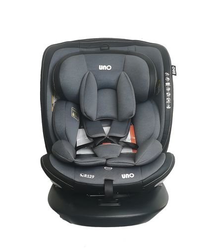 כיסא בטיחות I SAFE מסתובב 360 משולב בוסטר הכולל רגלית Supporting Leg תקן חדש צבע:אפור