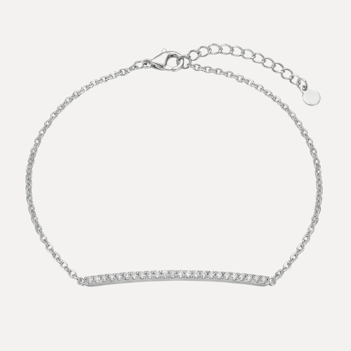 צמיד עם פס קשיח משובץ