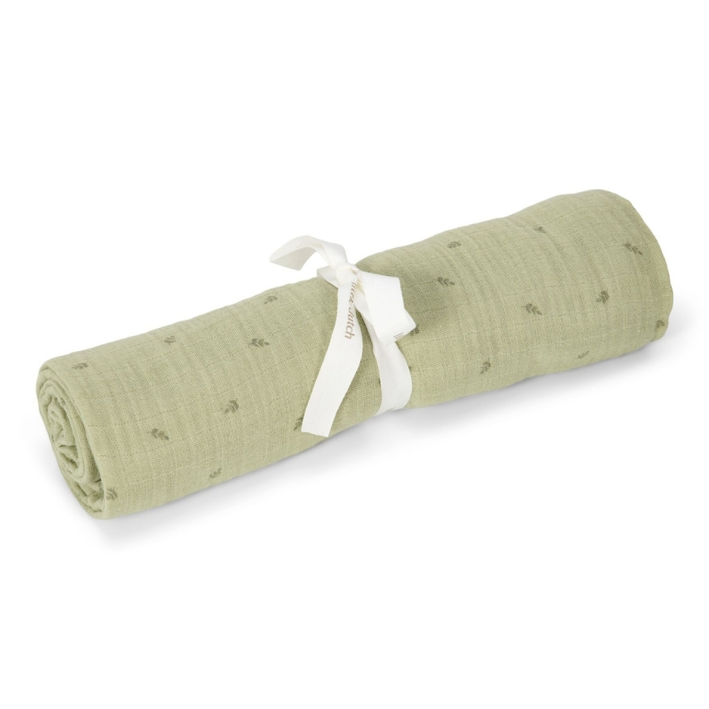 חיתול טטרה Swaddle 120X120 - ירוק פסטל - Little Dutch