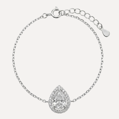 צמיד טיפה משובץ