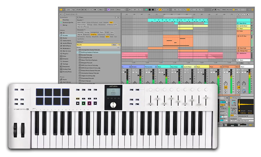 חבילה - מקלדת שליטה Keylab Essential 49 MK3 + רשיון Ableton Suite