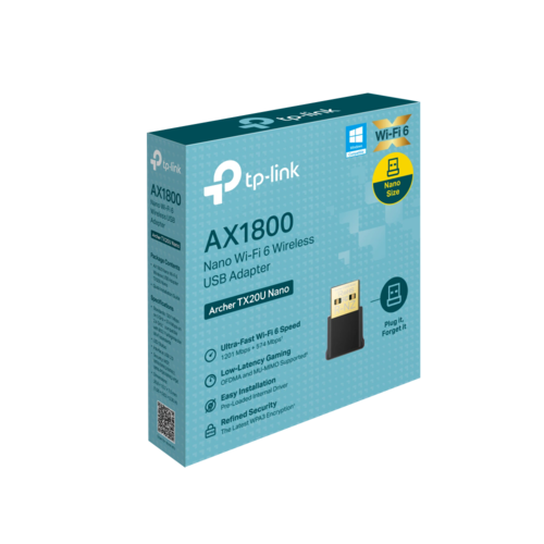 Archer TX20U Nano AX1800 USB Adapter מבית TP-LINK