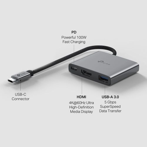 UH3020C USB Type-C 3-in-1 Hub מבית TP-LINK