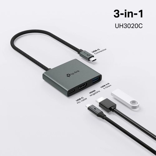 UH3020C USB Type-C 3-in-1 Hub מבית TP-LINK