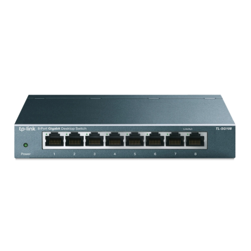 מתג שולחני 8 פורטים SG108 Gigabit מבית TP-LINK
