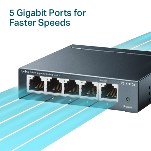 TL-SG105 5-Port Desktop Switch מבית TP-LINK