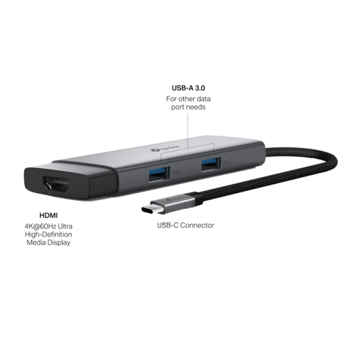 UH5020C USB Type-C 5-in-1 Hub מבית TP-LINK