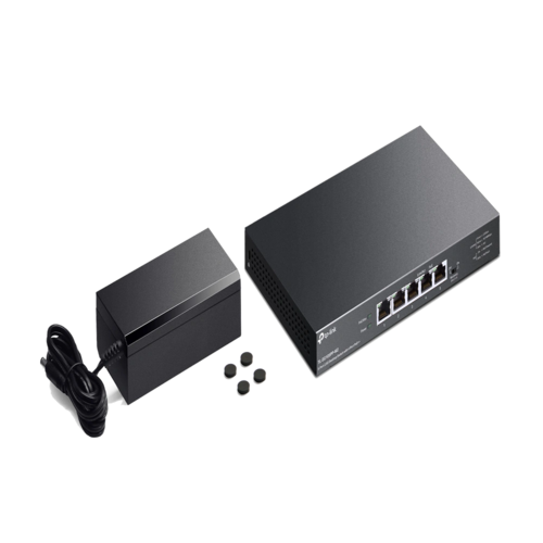 סוויץ' ++TL-SG105PP-M2 2.5G PoE מבית TP-LINK