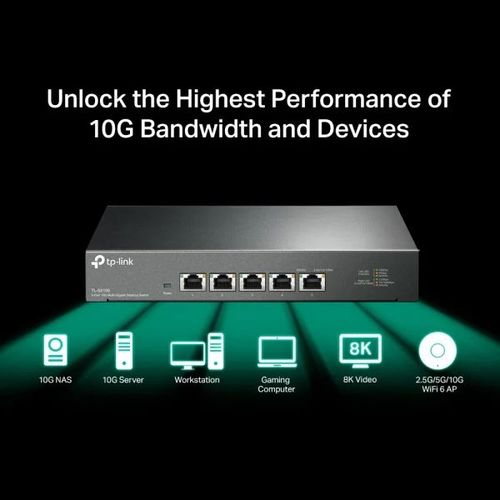 TL-SX105 5-Port 10G Switch מבית TP-LINK