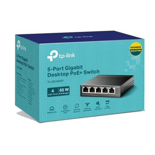 TL-SG1005P 5-Port Gigabit Switch מבית TP-LINK