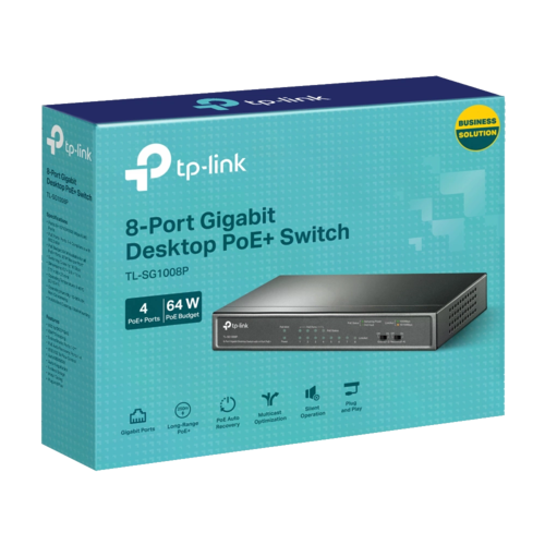 TL-SG1008P 8-Port Gigabit Switch מבית TP-LINK