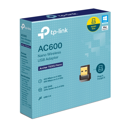 Archer T600U Nano AC600 USB Adapter מבית TP-LINK