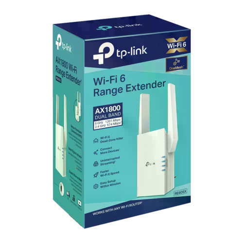 אקסס פוינט RE605X AX1800 WI-FI6 מבית TP-LINK
