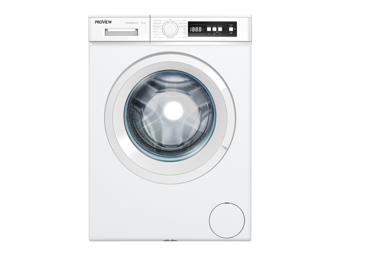 מכונת כביסה  Proview Washing mashine 8KG PVWM8810-W 