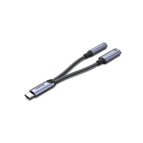 מתאם ומפצל USB-C לחיבור 3.5מ''מ Unitek M205A
