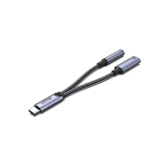 מתאם ומפצל USB-C לחיבור 3.5מ