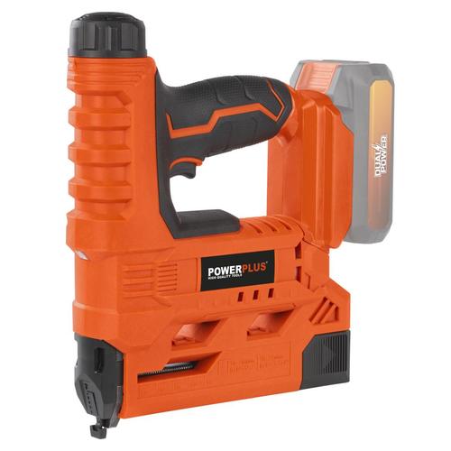 אקדח סיכות/מסמרים 20V - גוף,  106 POWDP7010 Stapler - nailer 20V - excl. battery and charger - 200 acc.2, ברקוד 5400338095986