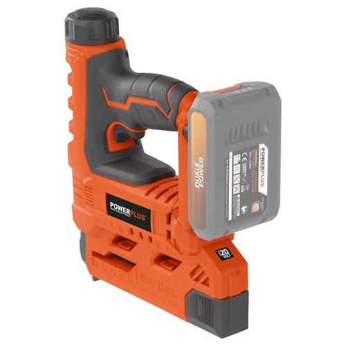 אקדח סיכות/מסמרים 20V - גוף,  106 POWDP7010 Stapler - nailer 20V - excl. battery and charger - 200 acc.2, ברקוד 5400338095986