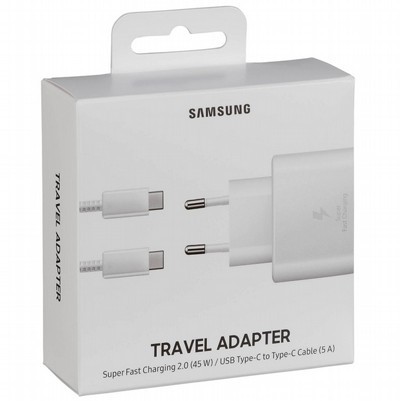מטען קיר Samsung 45W DP + כבל Type-c