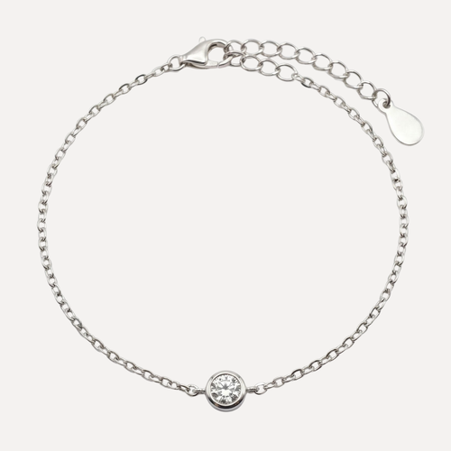 צמיד עגול קטן משובץ