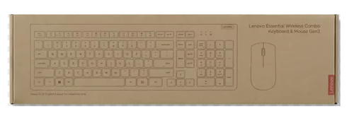 מקלדת ועכבר אלחוטי LENOVO Essential Wireless Combo Keyboard & Mouse Gen2