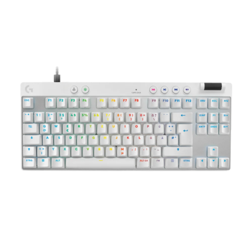  מקלדת גיימינג חוטית PRO X TKL RAPID בצבע לבן מבית LOGITECH 
