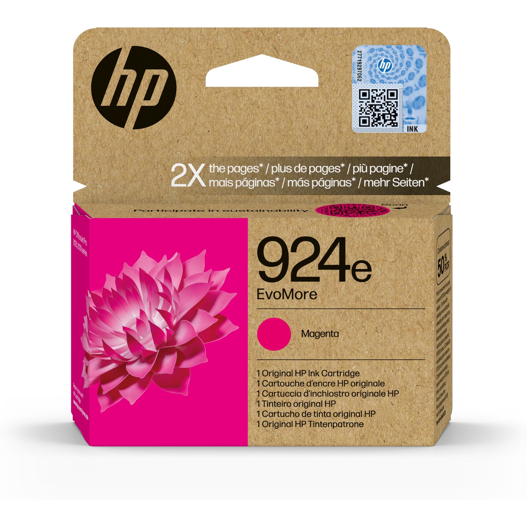  ראש דיו 924e XL מגנטה 4K0U8NE OJ Pro 8133 