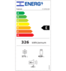 מקרר ‏מקפיא תחתון Fujicom FJ-NF815W ‏600 ‏ליטר פוג'יקום