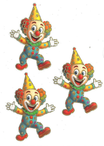 40 חיתוך ליצנים עליזים ליצירה