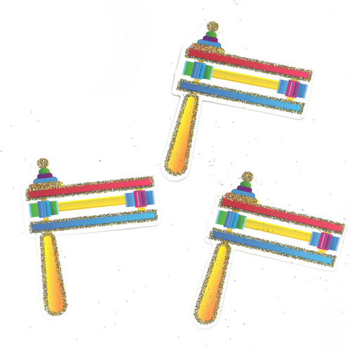 40 חיתוך רעשנים מיני עם נצנצים 