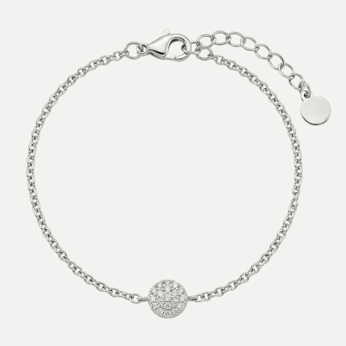 צמיד עגול משובץ