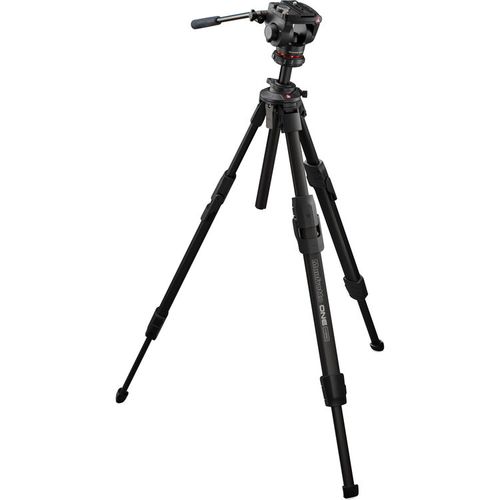 קיט חצובת אלומיניום פתיחה מהירה Manfrotto One + ראש וידאו 500X