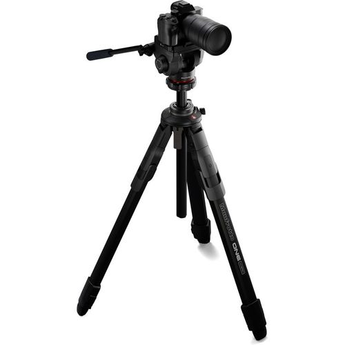 קיט חצובת אלומיניום פתיחה מהירה Manfrotto One + ראש וידאו 500X