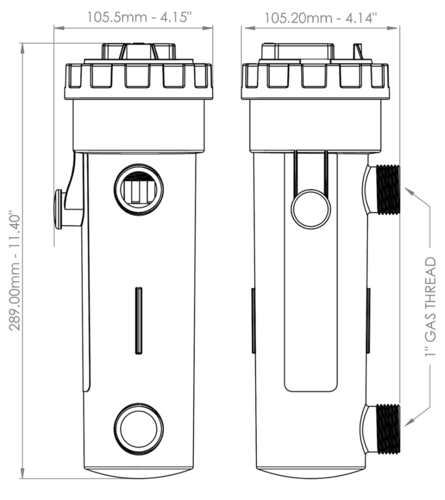 סיצ'ה מערכת UV-C Clarifier 13W