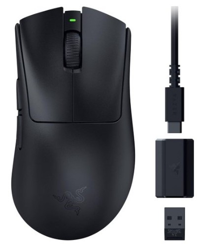 עכבר גיימינג ארגונומי אלחוטי Razer DeathAdder V3 HyperSpeed