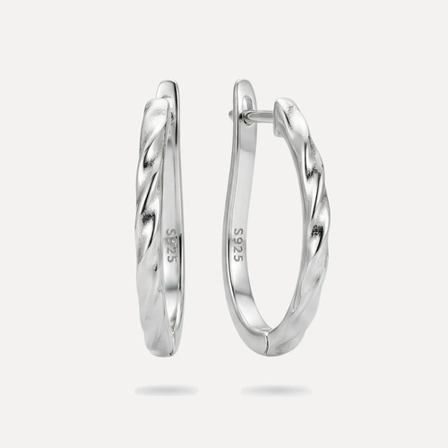 עגילי חישוק קלועים