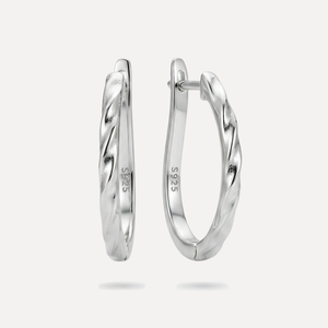 עגילי חישוק קלועים