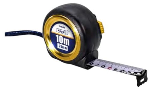 מטר מדידה 10 מ' רחב  זהב