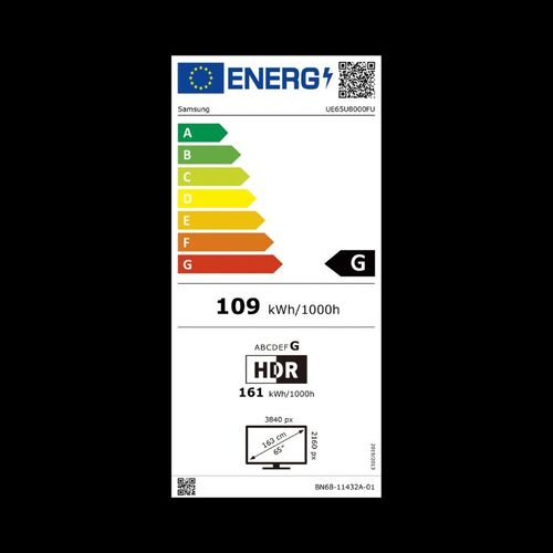 טלוויזיה “65 Crystal UHD 4K U8000F Smart TV