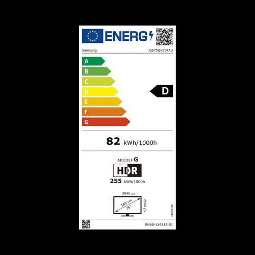 טלוויזיה 75″ Neo QLED QN70F 4K Vision AI Smart TV