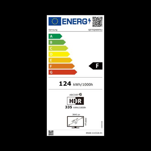 טלוויזיה חכמה 75″ Neo QLED QN80F 4K Vision AI