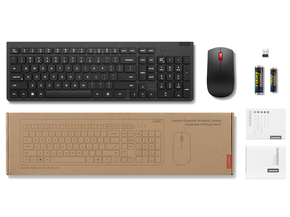  LENOVO Wireless Combo Keyboard & Mouse Gen2  En/Hb/Ar 4X31R20720 