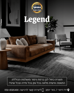 ספה מעוצבת בהתאמה אישית דגם לג