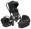 סט עגלת תינוק משולבת 3 ב-1 Chrome עם סלקל i-Snug 2 צבע Raven