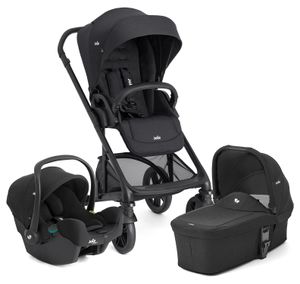 סט עגלת תינוק משולבת 3 ב-1 Chrome עם סלקל i-Snug 2 צבע Raven
